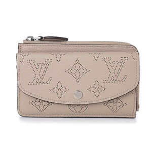Louis Vuitton Mahina Porte Carte Recto Verso Card Wallet Beige